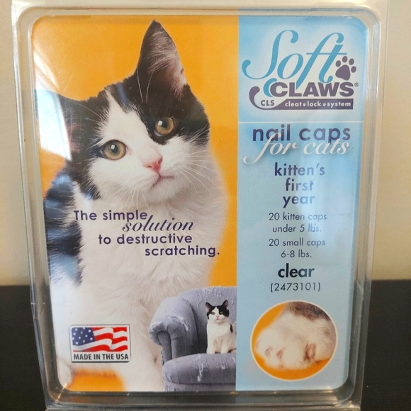 Soft Claws nail caps for cats - Picture 1 of 3